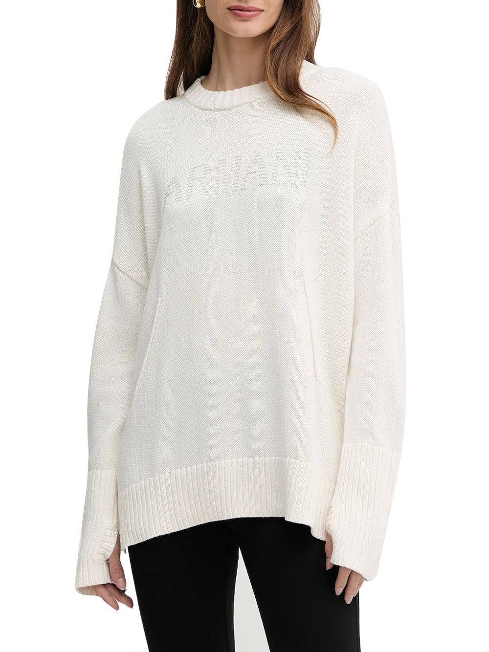 Pullover Armani Exchange da Donna - Avorio