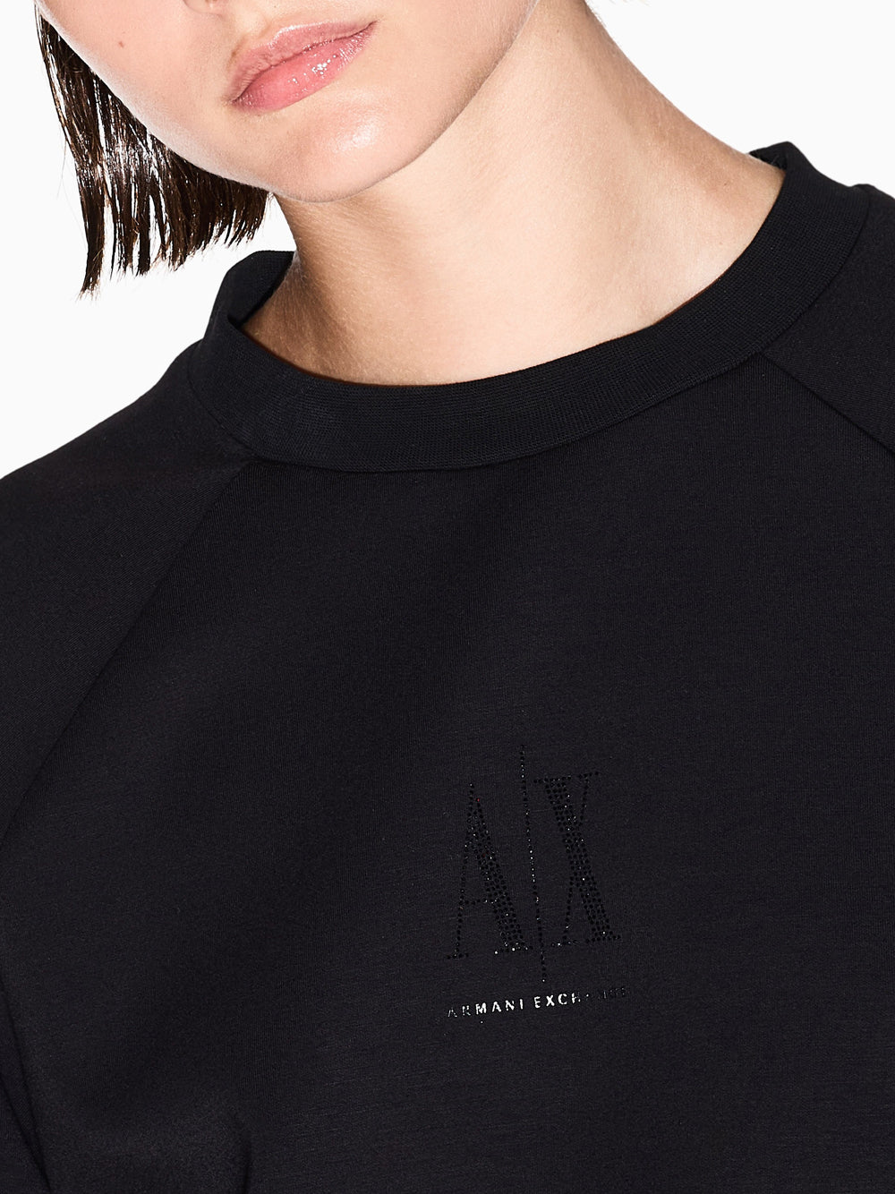 Felpa Armani Exchange da Donna - Nero