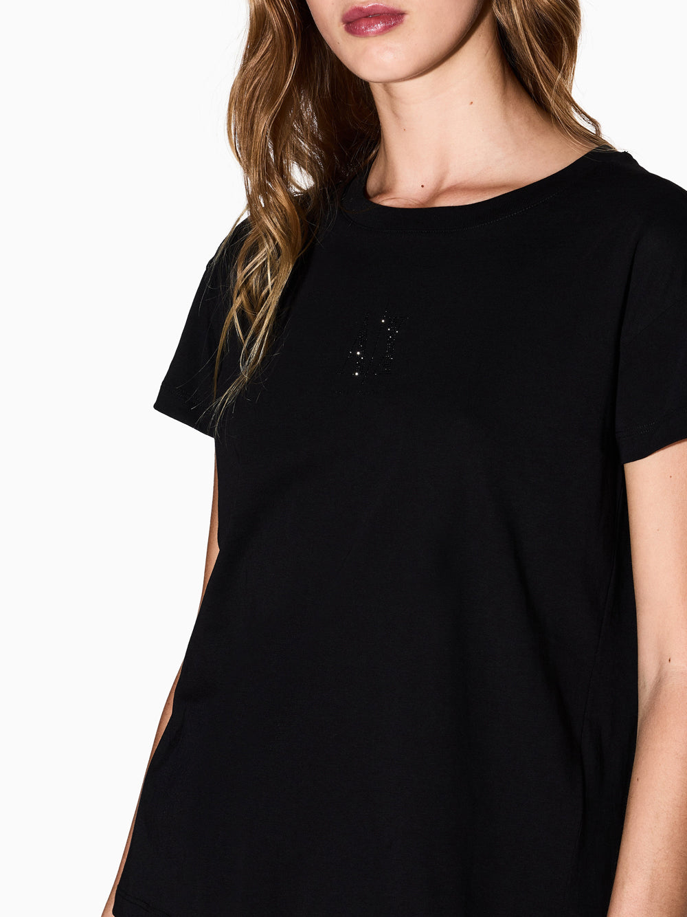 T-shirt Armani Exchange da Donna - Nero