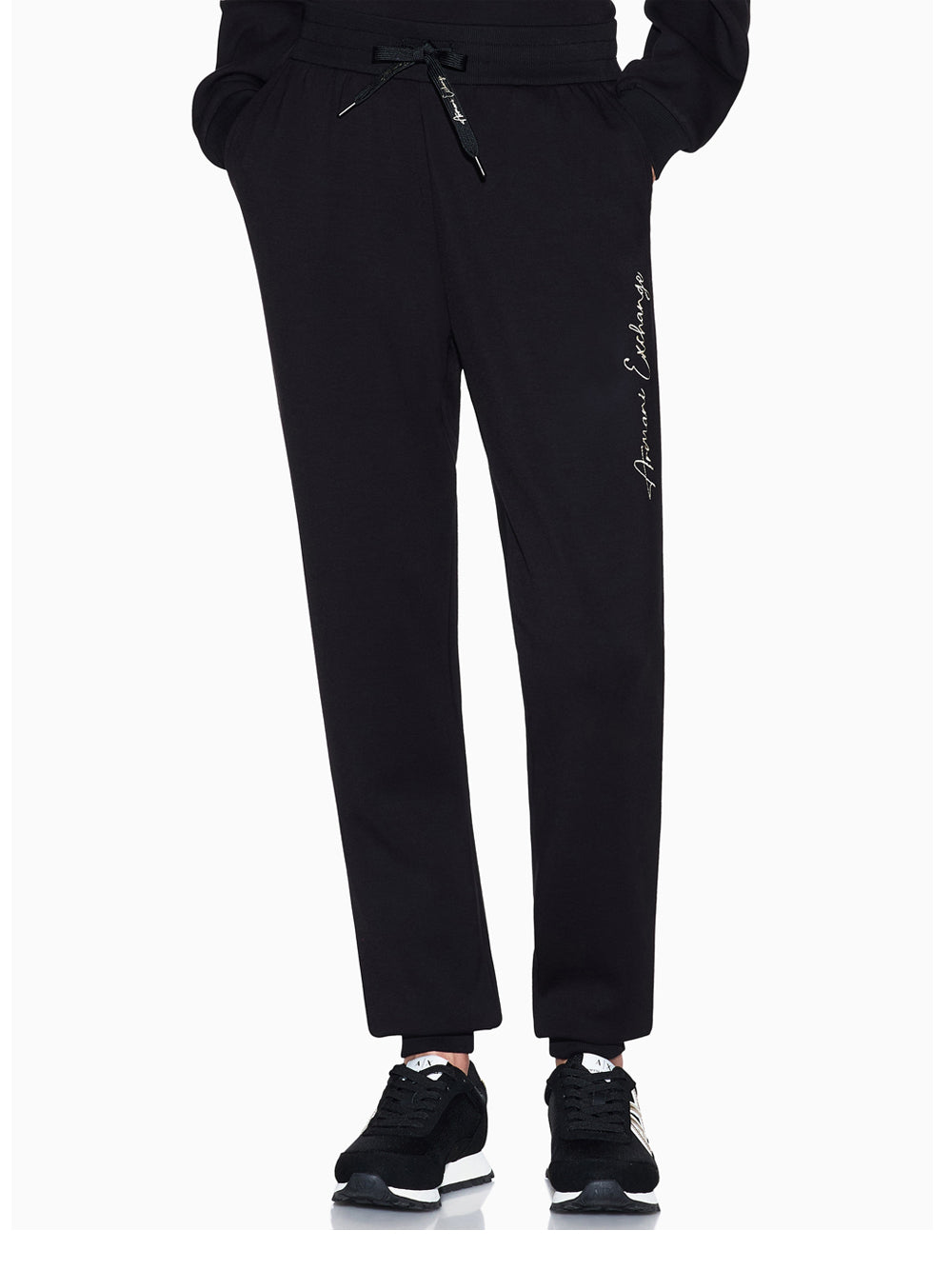 Pantalone Tuta Armani Exchange da Donna - Nero