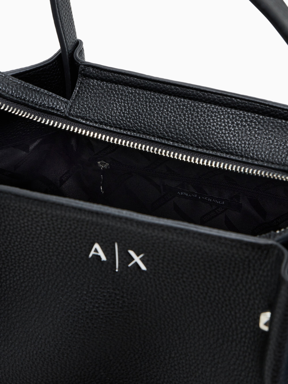 Borsa Shopper Armani Exchange da Donna - Nero