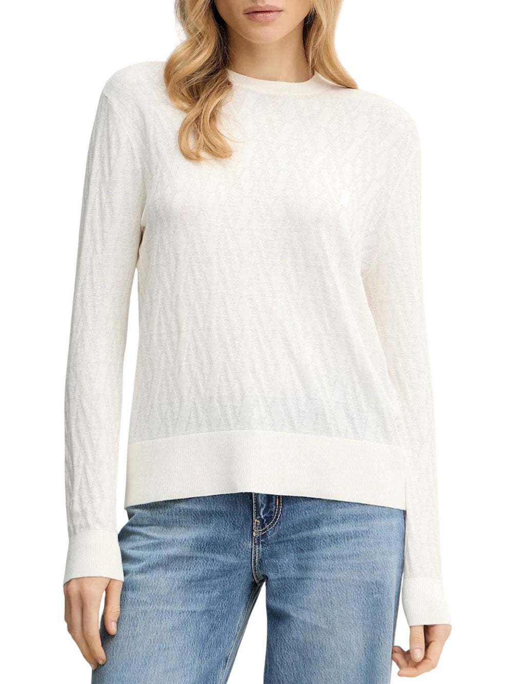 Pullover Armani Exchange da Donna - Bianco