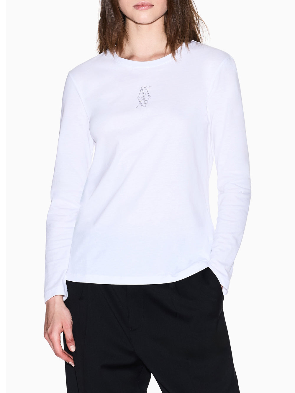 T-shirt Armani Exchange da Donna - Bianco