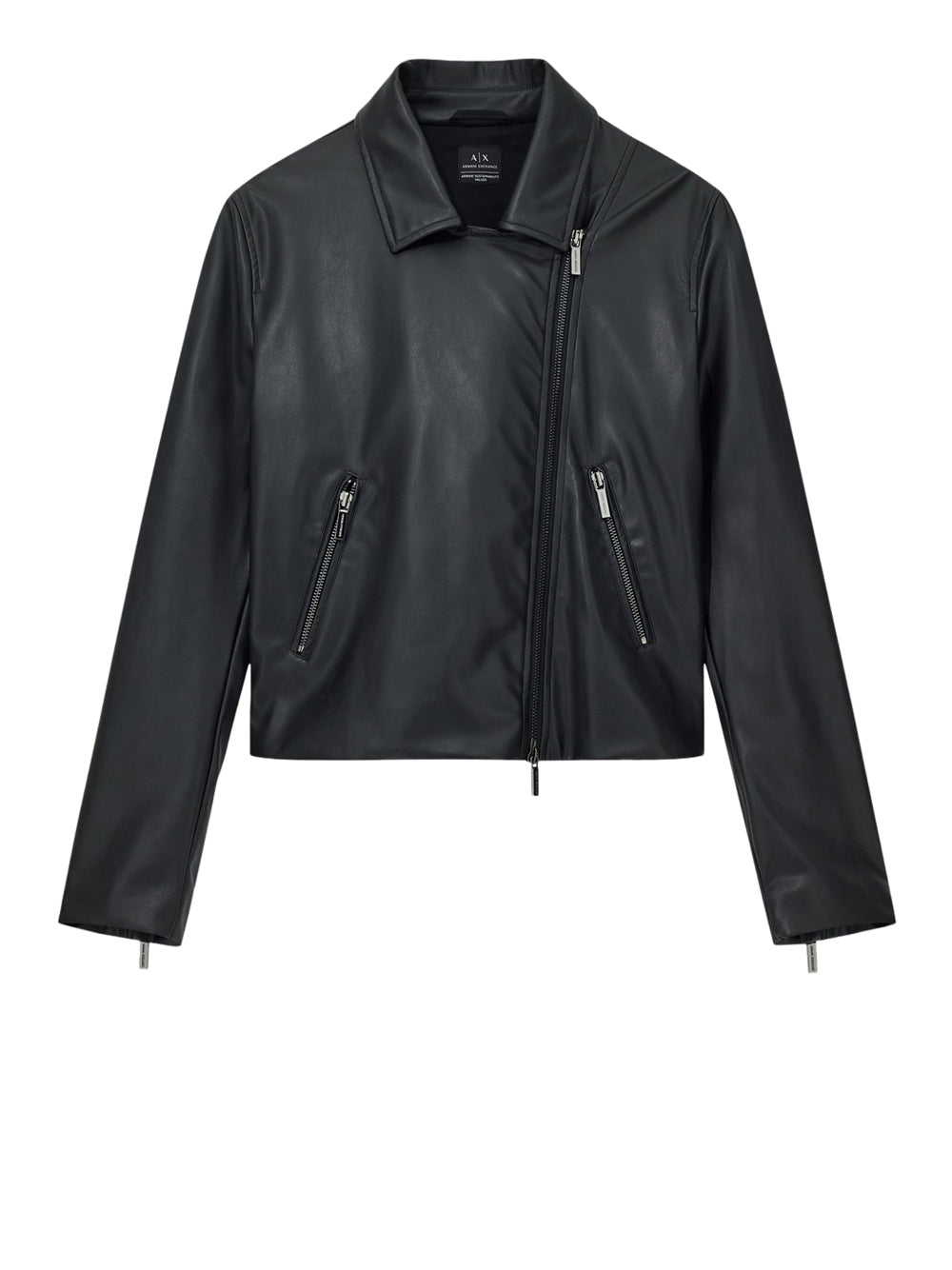 Giubbino Armani Exchange Ecopelle da Donna - Nero