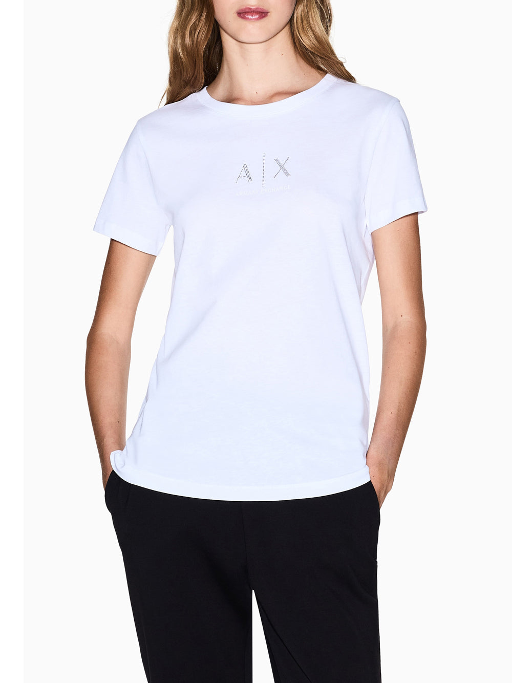 T-shirt Armani Exchange da Donna - Bianco