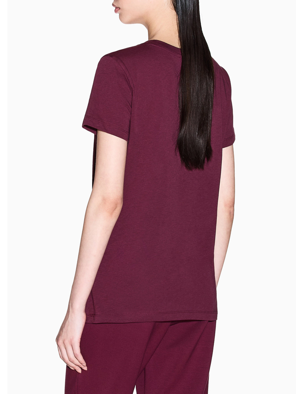 T-shirt Armani Exchange da Donna - Bordeaux