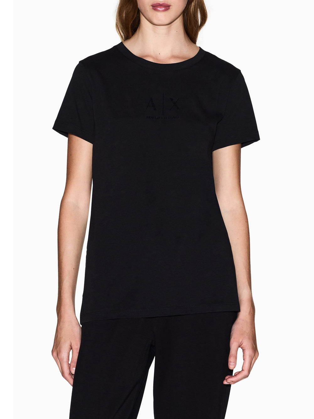 T-shirt Armani Exchange da Donna - Nero