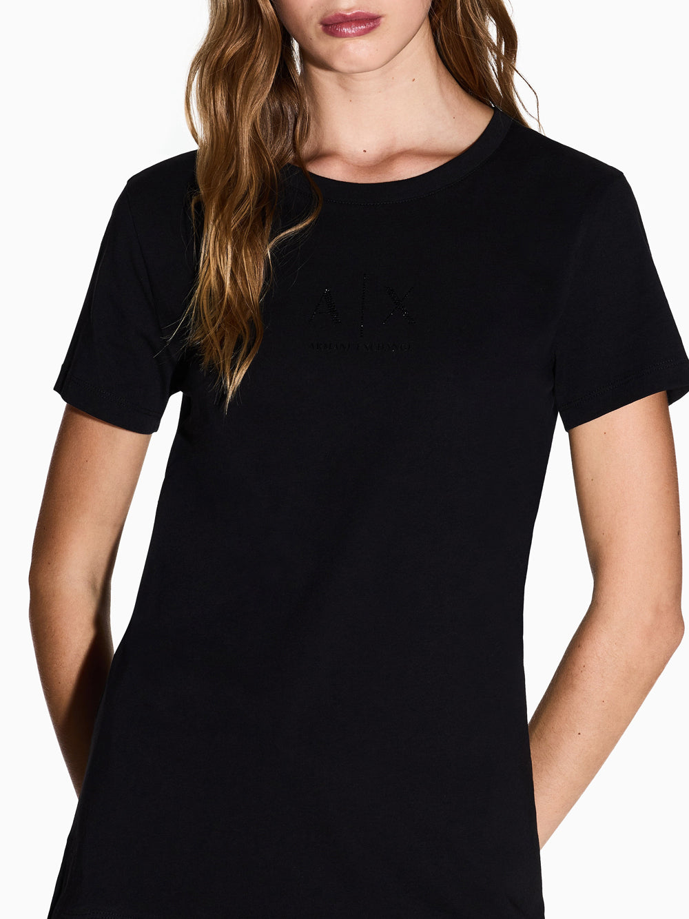 T-shirt Armani Exchange da Donna - Nero