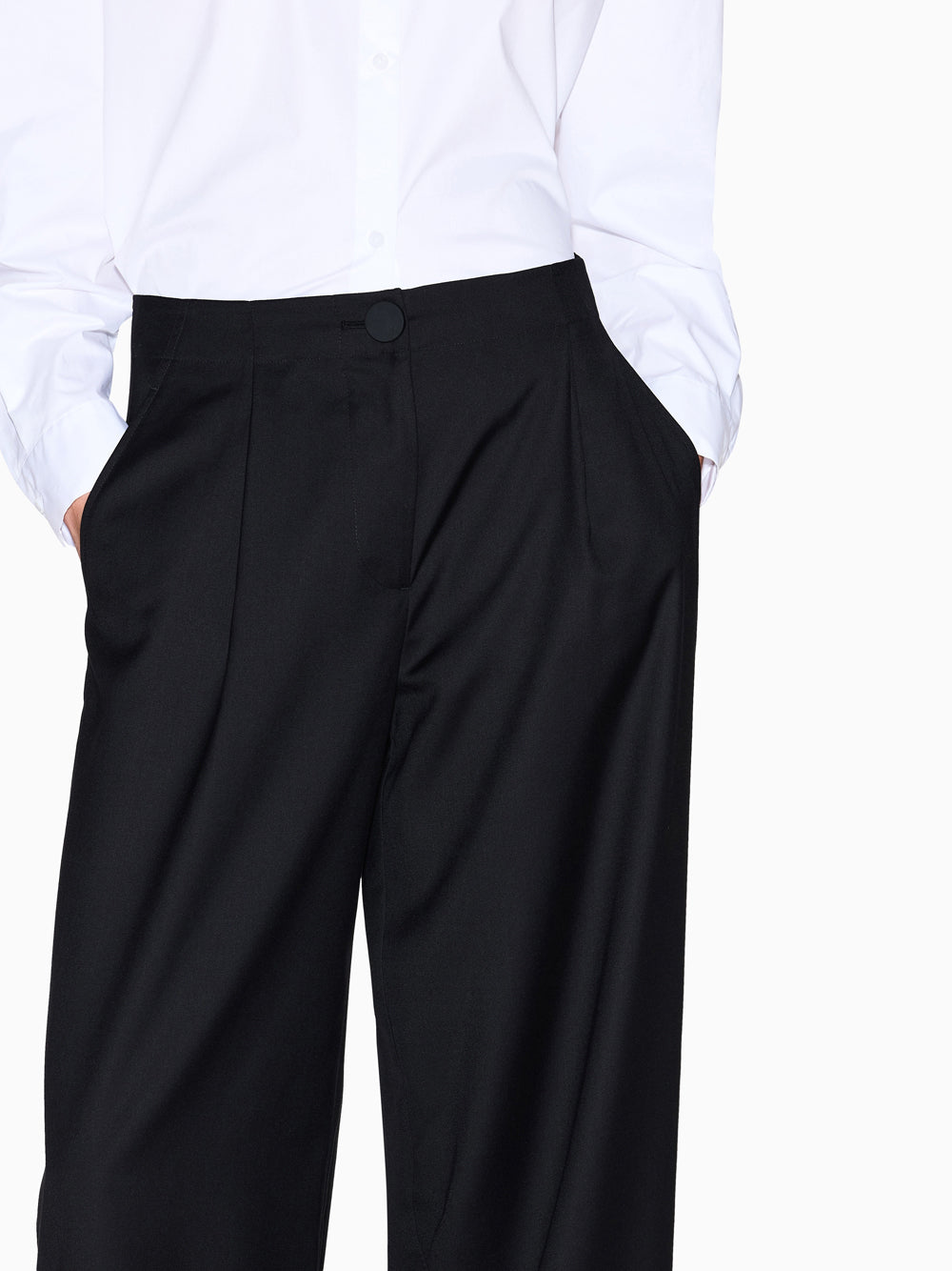 Pantalone Palazzo Armani Exchange da Donna - Nero