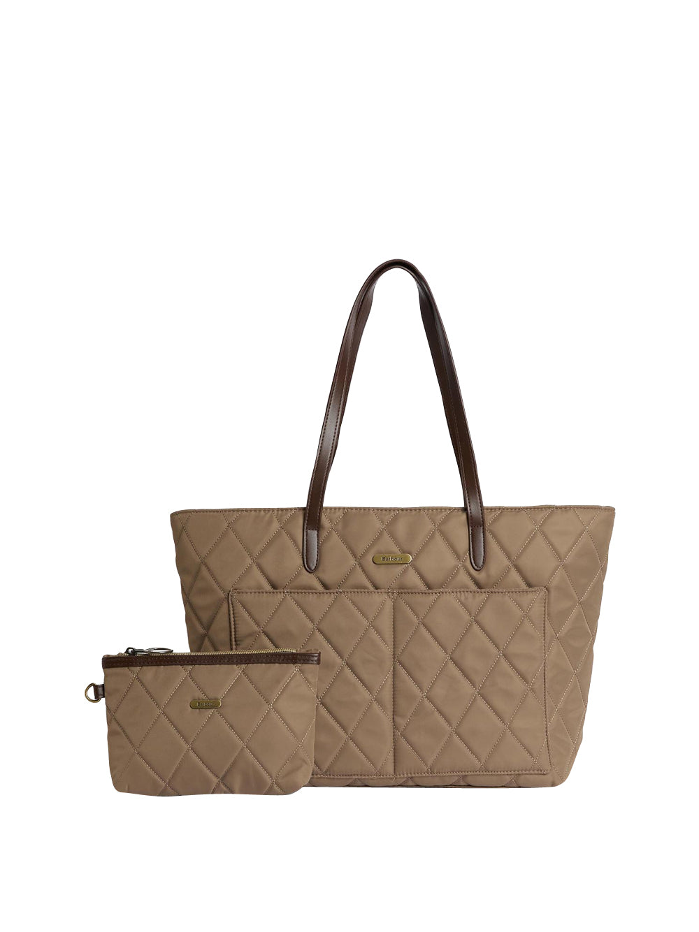 Borsa Shopper Barbour Quilted Tote da Donna - Avorio Beige