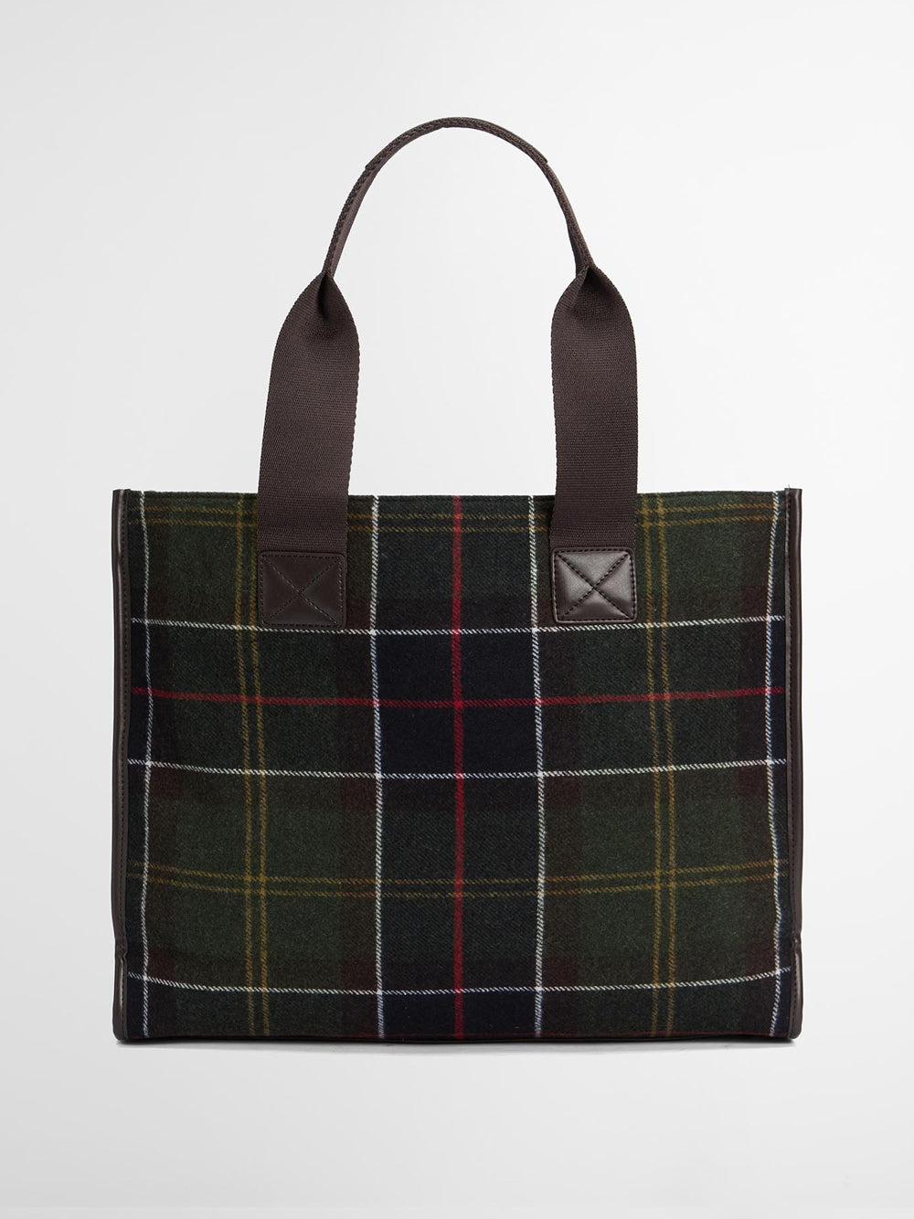 Borsa a Mano Barbour Turnberry Tartan da Donna - Verde