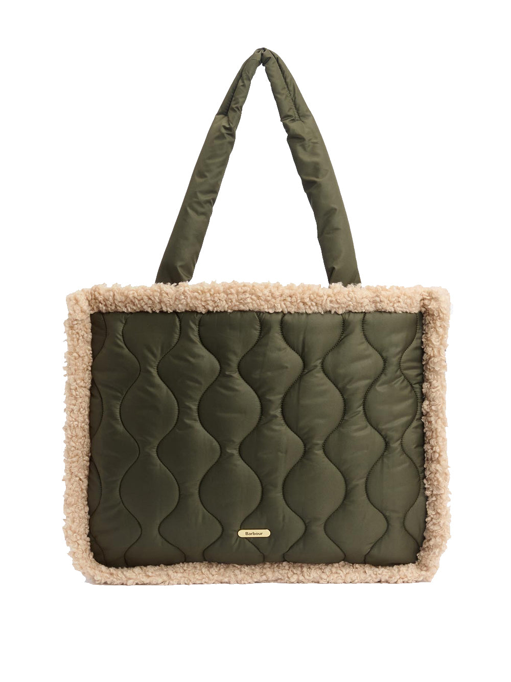 Borsa Shopper Barbour Marnie Quilt da Donna - Verde