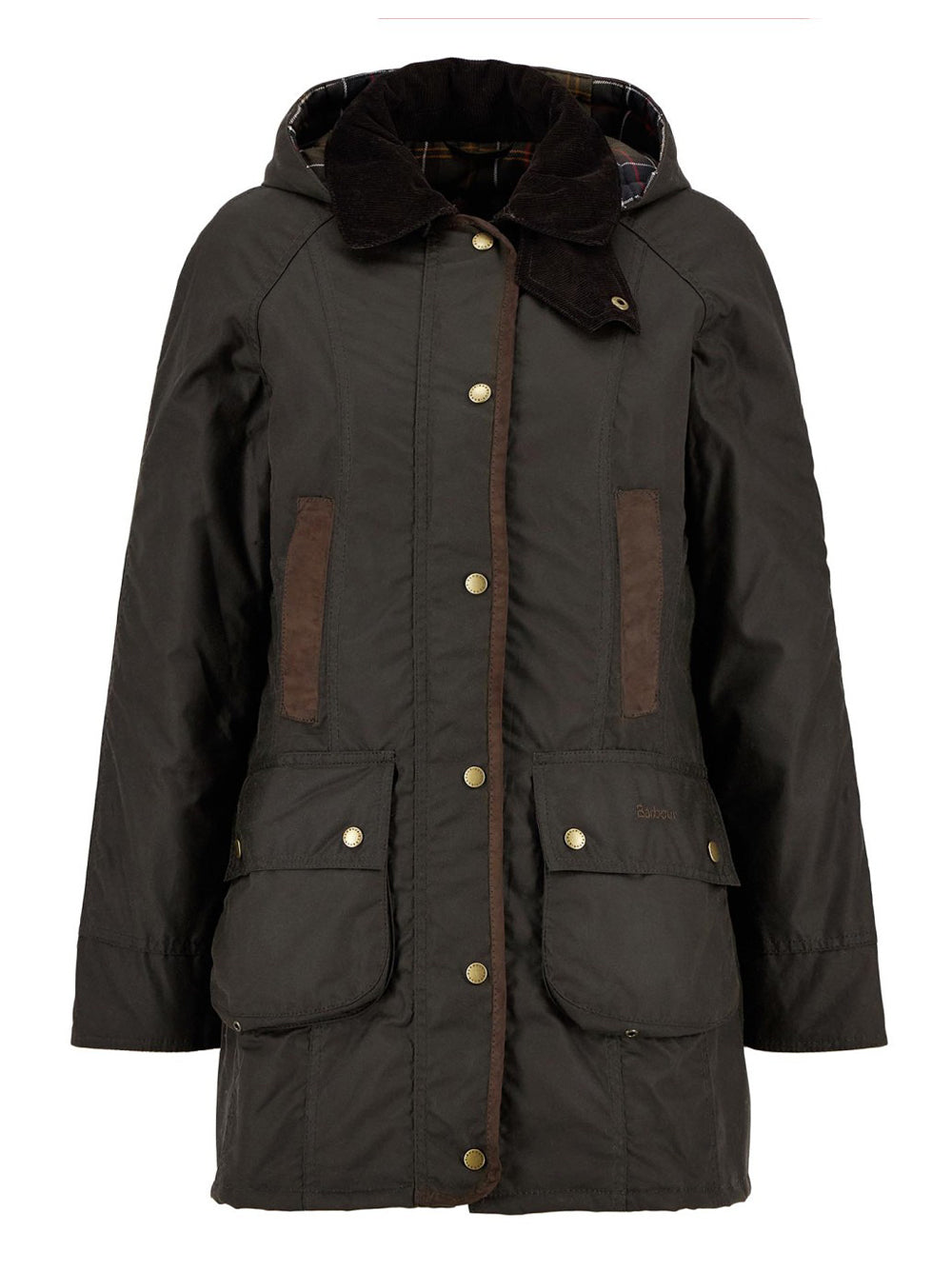 Giubbotto Barbour Bower Wax da Donna - Verde