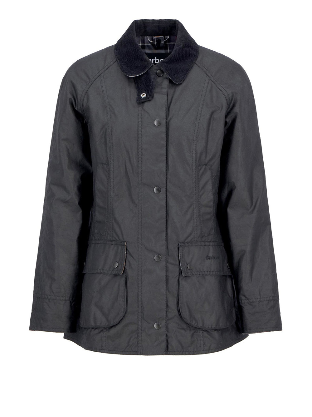Giubbino Barbour Beadnell Wax da Donna - Nero