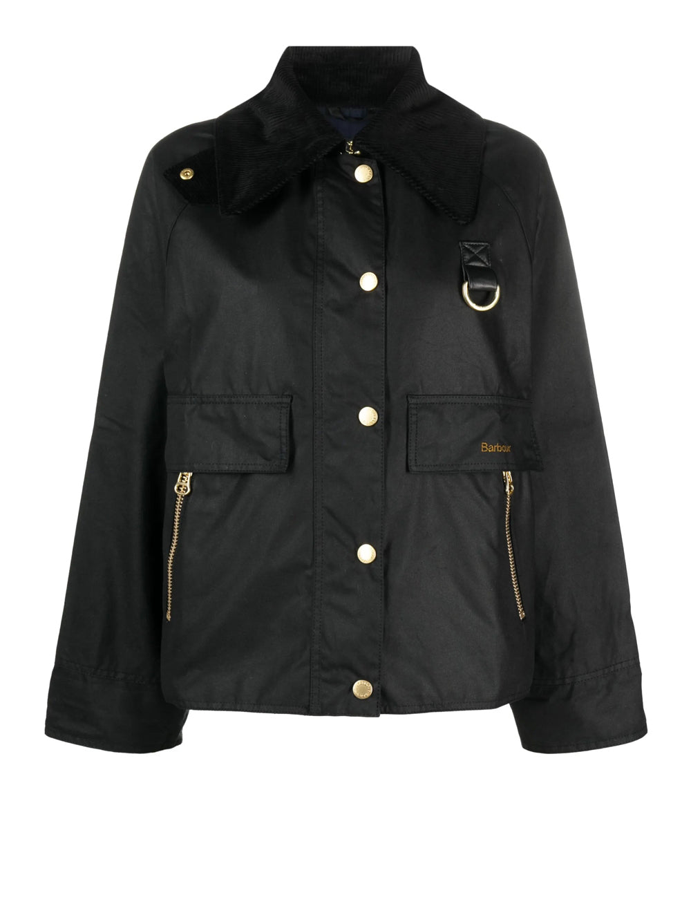 Giubbino Barbour Catton Wax da Donna - Nero