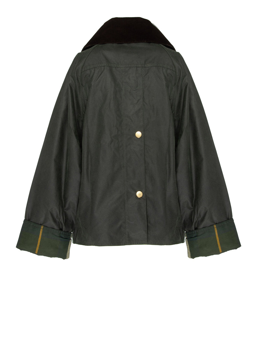 Giubbino Barbour Catton Wax da Donna - Verde