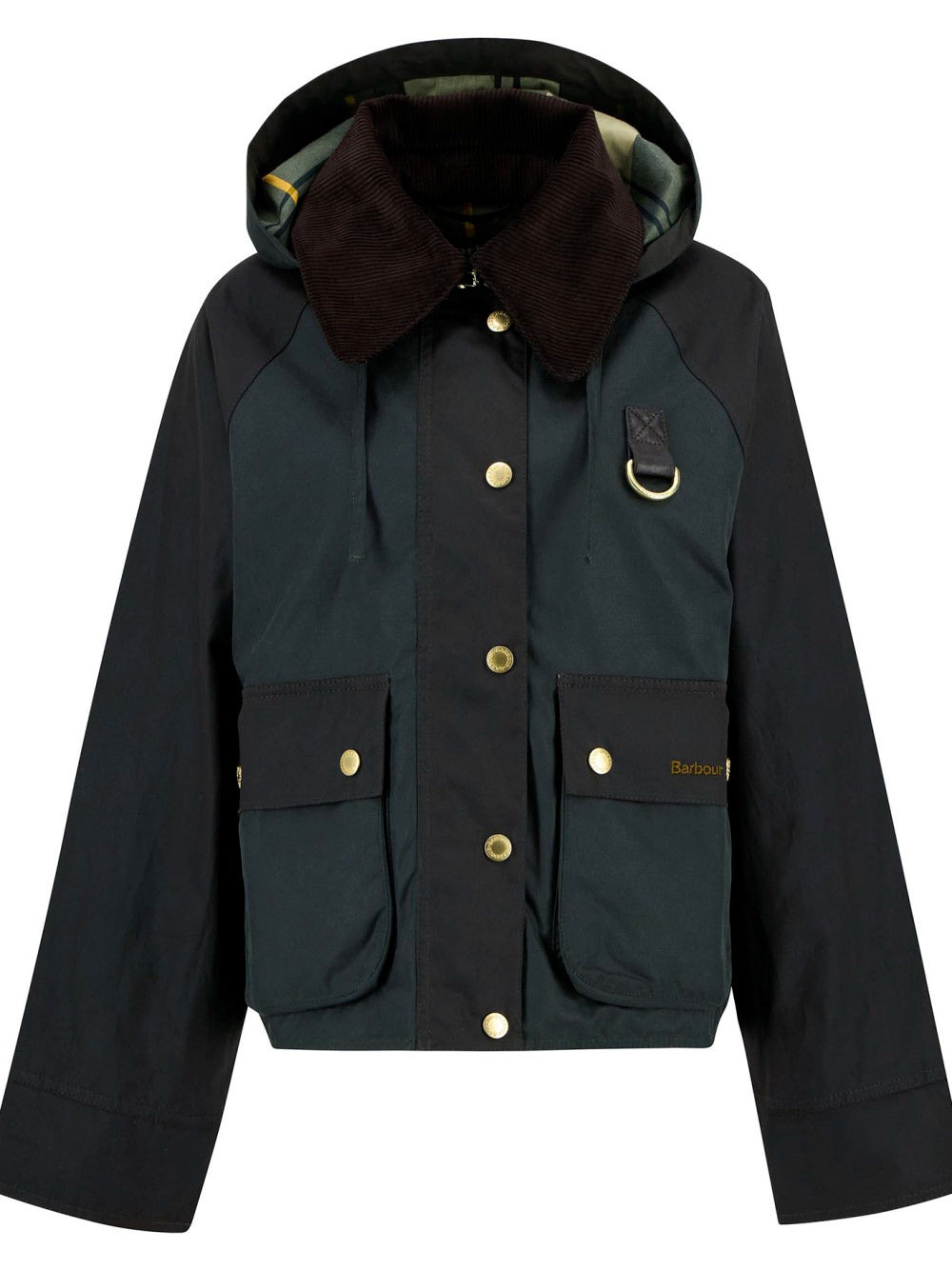 Giubbino Barbour Reighton Wax da Donna - Verde