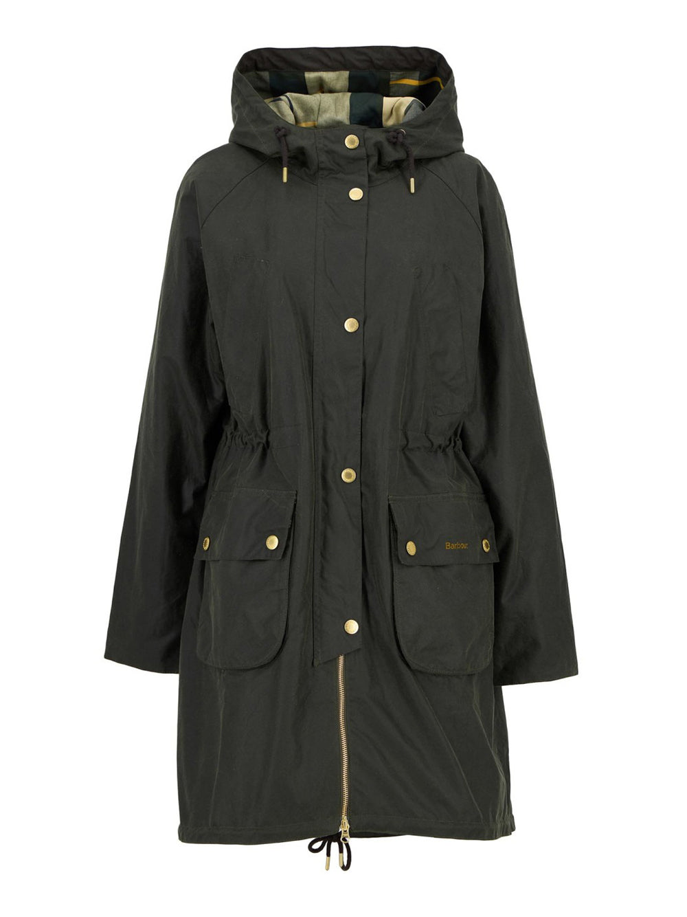 Parka Barbour Marcy Wax da Donna - Verde