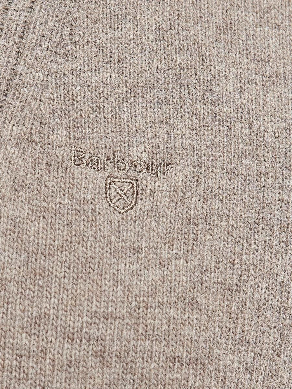 Pullover Barbour Essential Half Zip da Uomo - Avorio