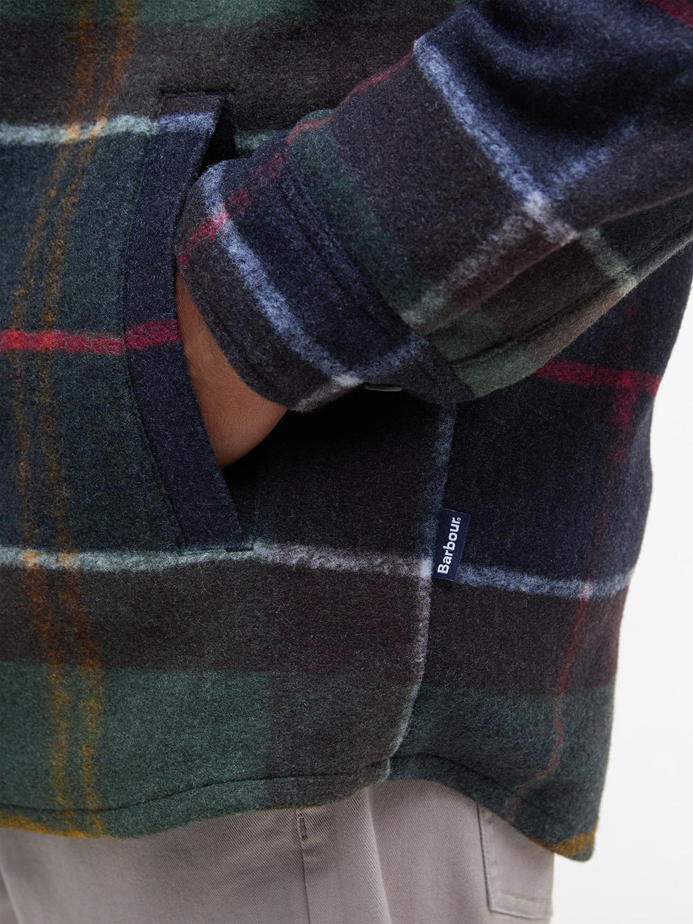 Camicia Casual Barbour Chapter Tailored da Uomo - Verde