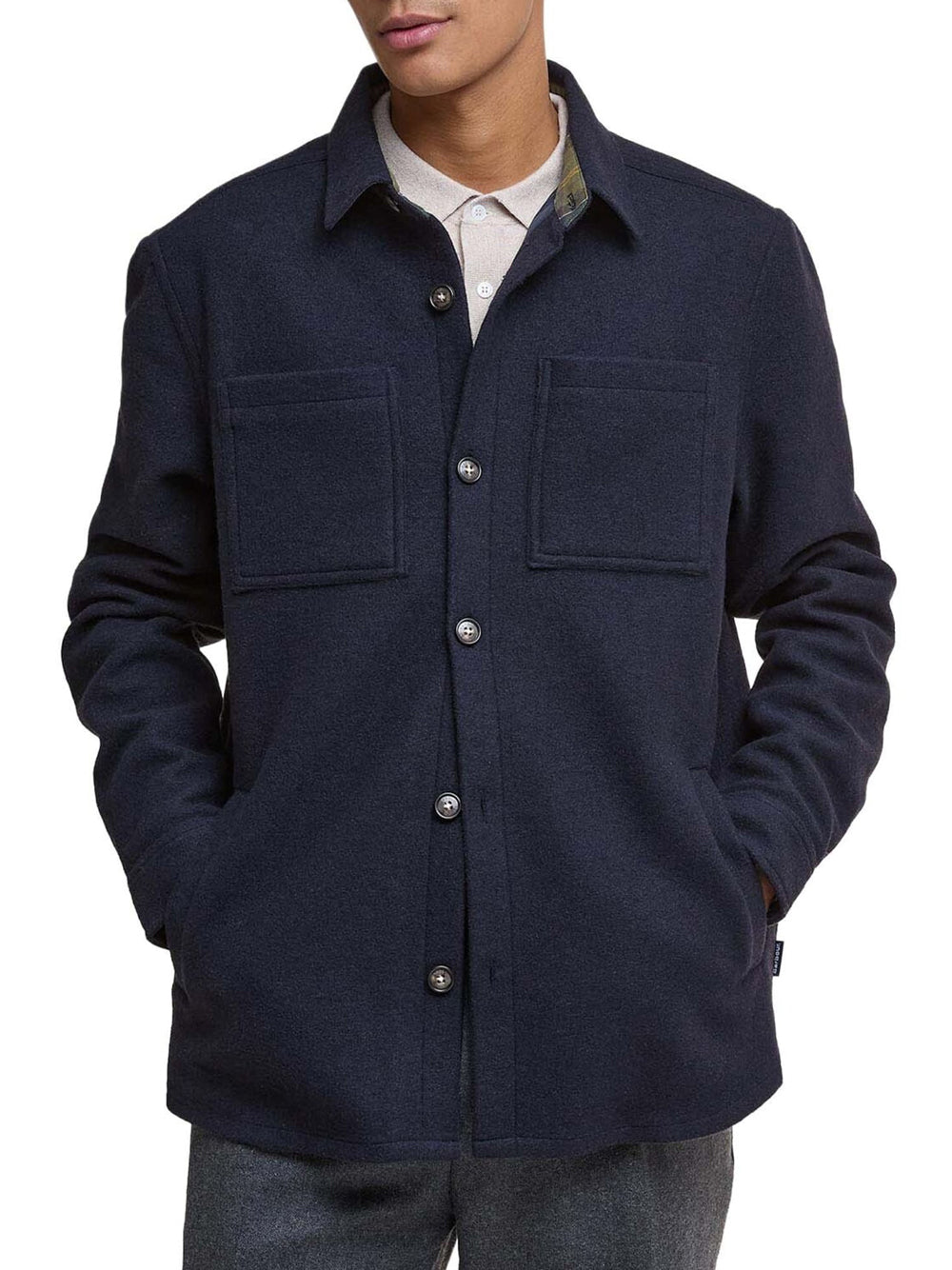 Camicia Casual Barbour Marlow Tail da Uomo - Blu