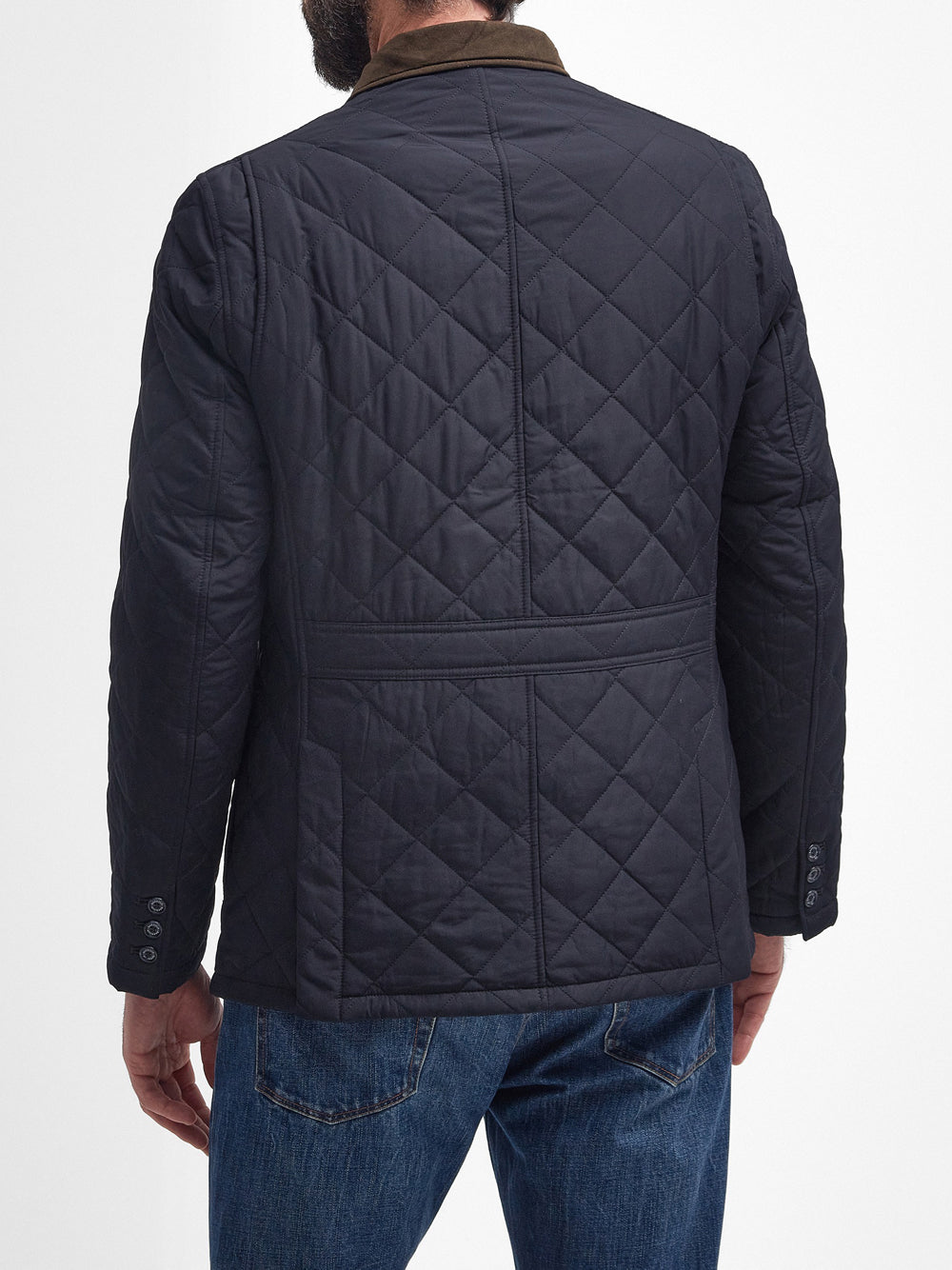 Giubbino Barbour Quilted Lutz da Uomo - Blu