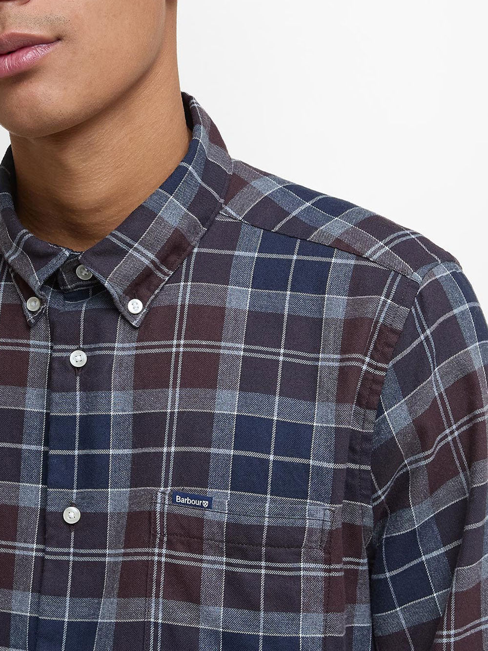 Camicia Casual Barbour Fortrose da Uomo - Blu