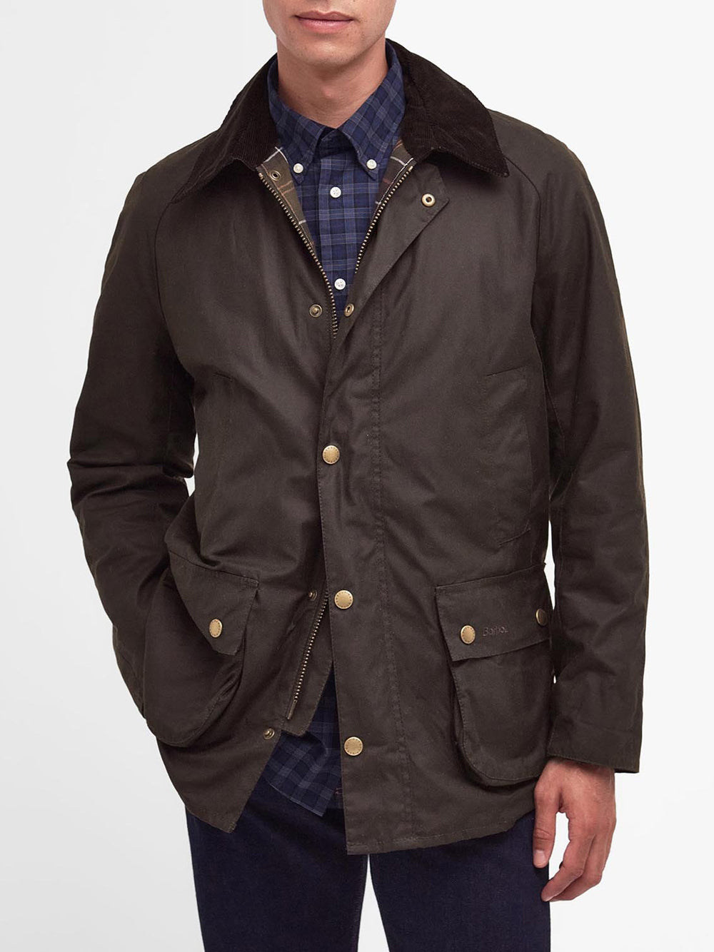 Giubbotto Barbour Ashby Wax da Uomo - Verde