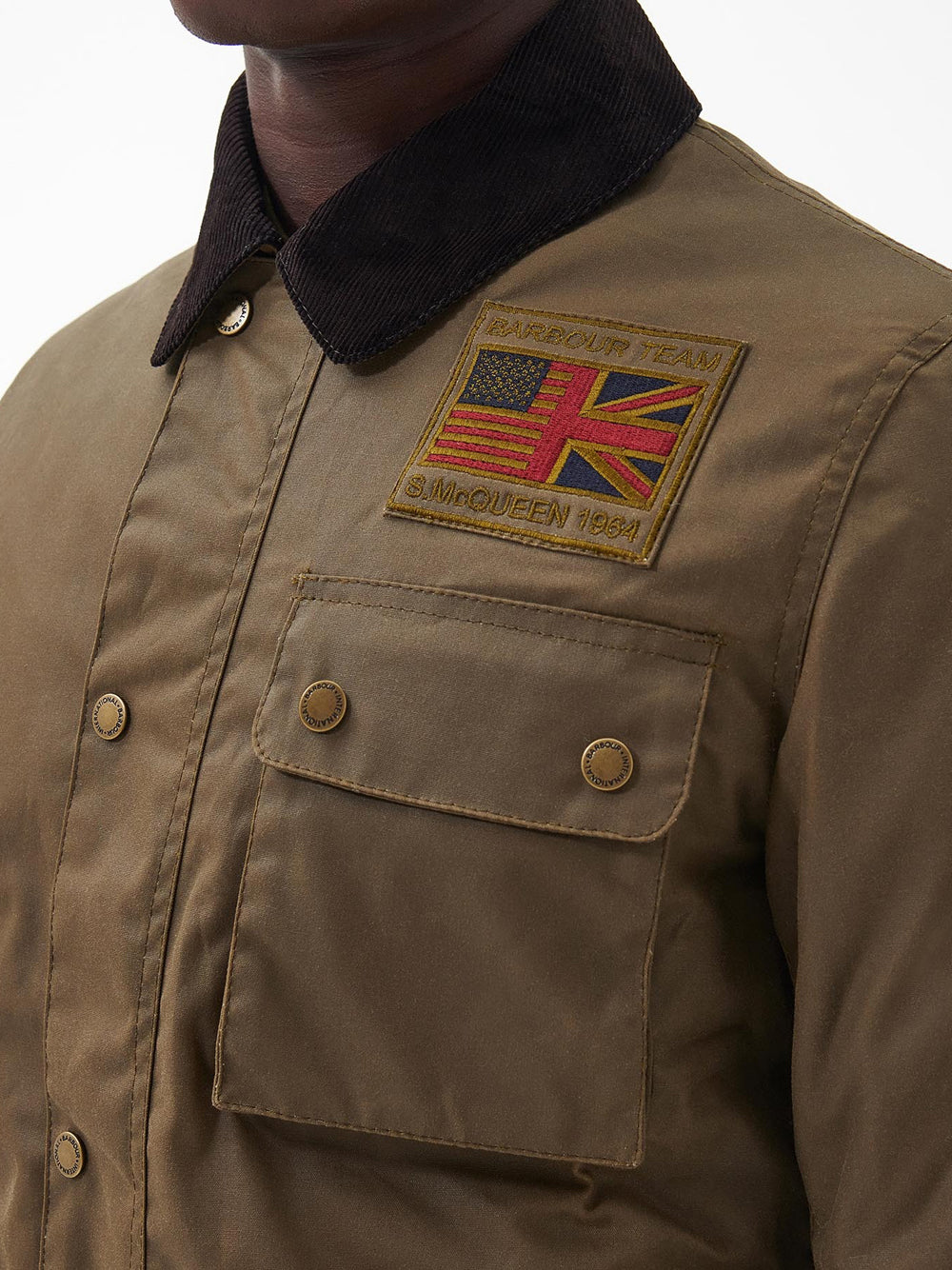 Giubbotto Barbour Workers Wax da Uomo - Beige