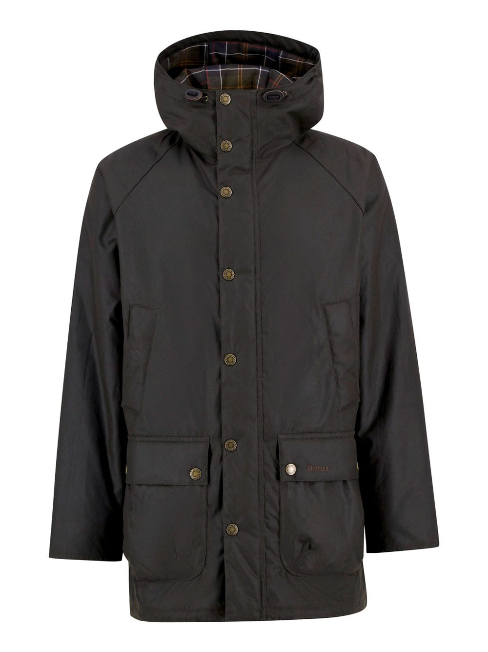 Parka Barbour Bedale Wax da Uomo - Verde