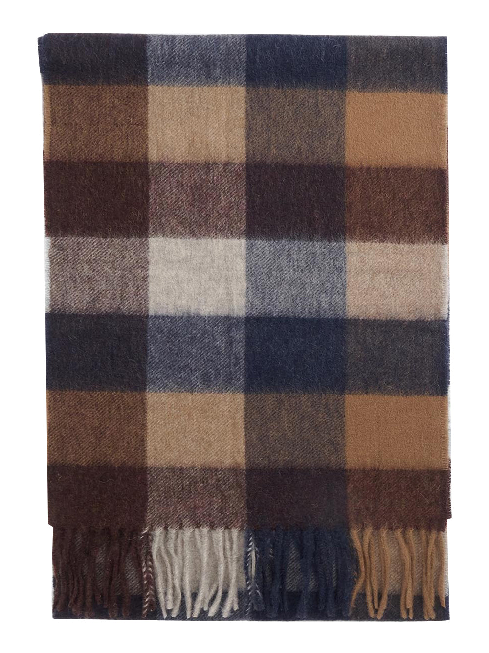 Sciarpa Barbour Large Tattersall Unisex - Marrone