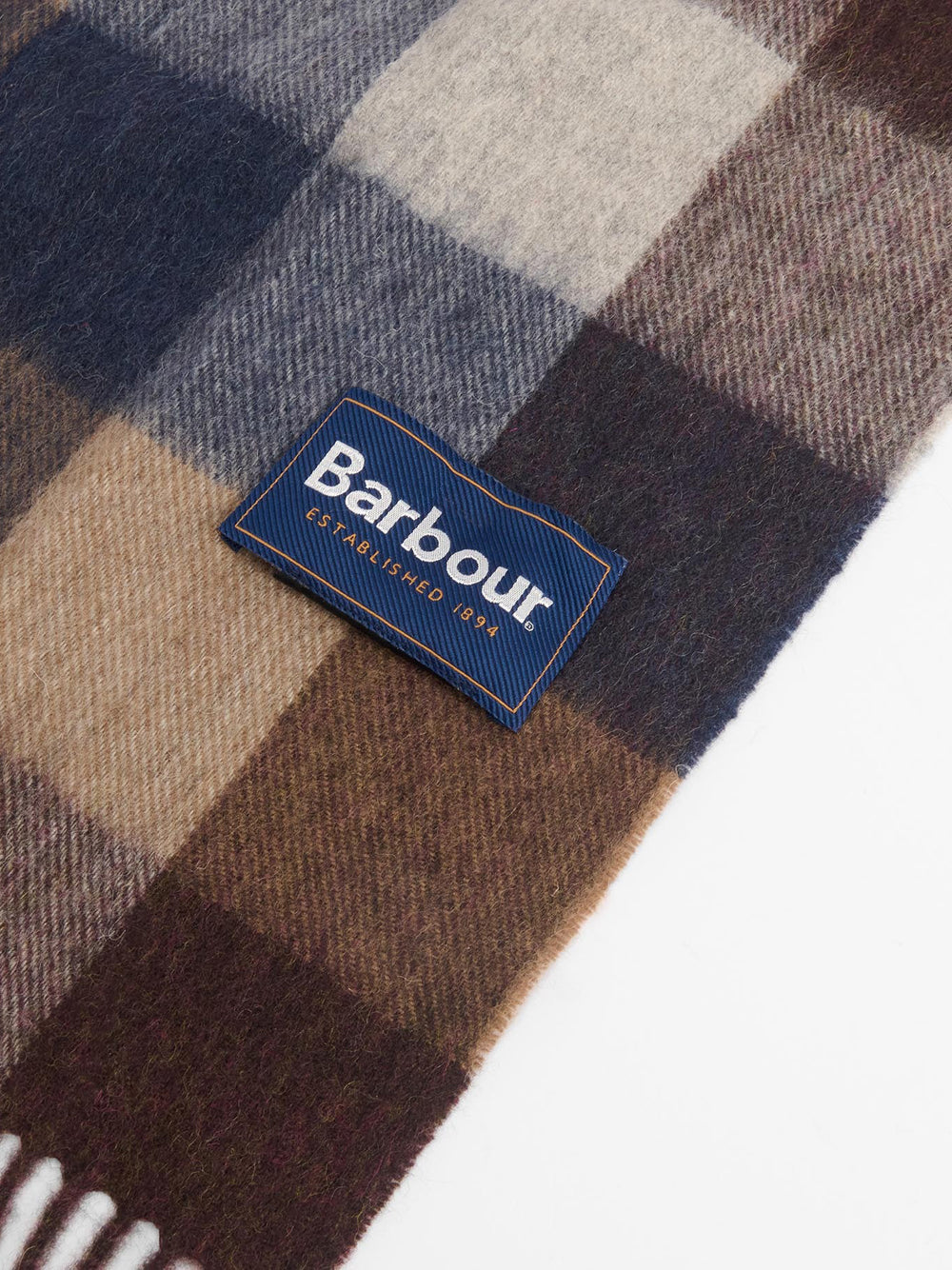 Sciarpa Barbour Large Tattersall Unisex - Marrone