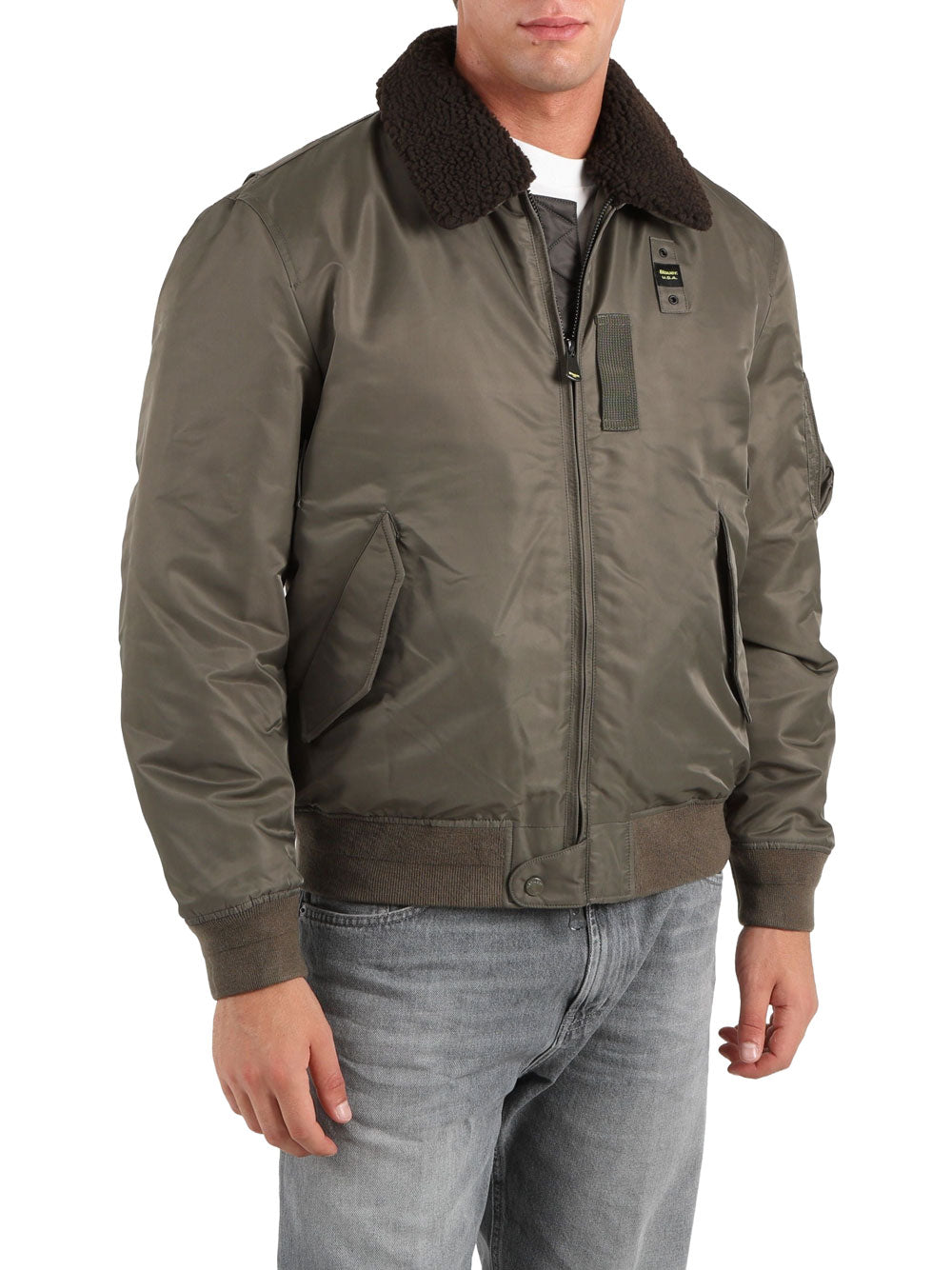 Bomber Blauer Marshall da Uomo - Verde
