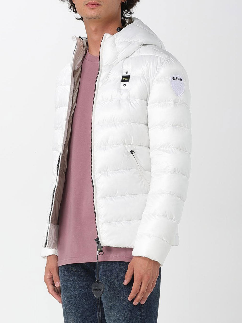 Piumino Blauer Adams da Uomo - Bianco