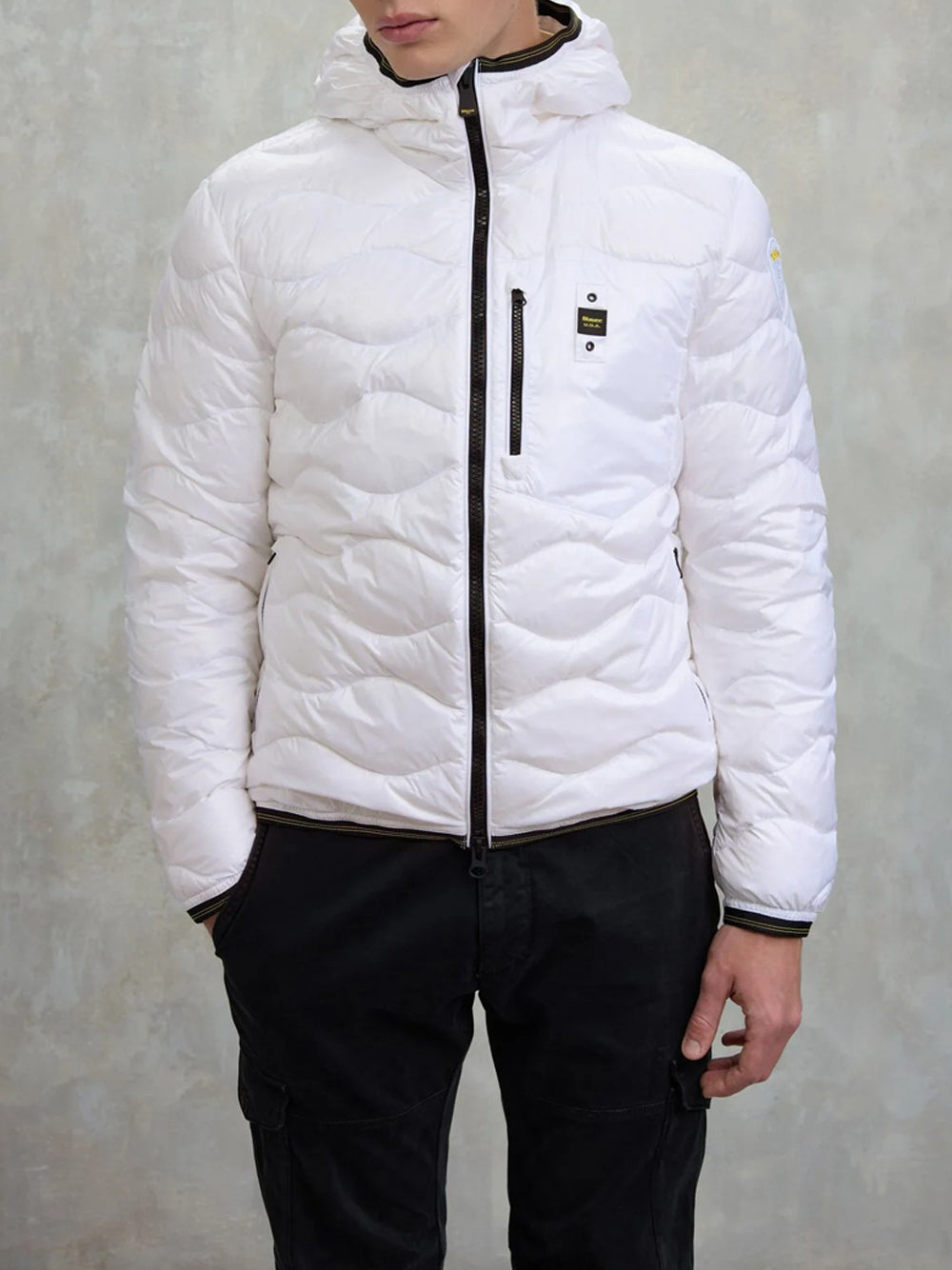 Piumino Blauer Wave da Uomo - Bianco