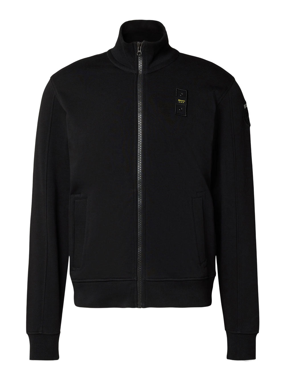 Felpa Zip Blauer City da Uomo - Nero