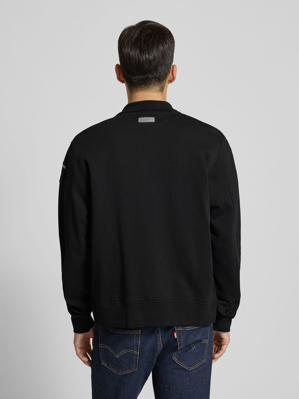 Felpa Zip Blauer City da Uomo - Nero