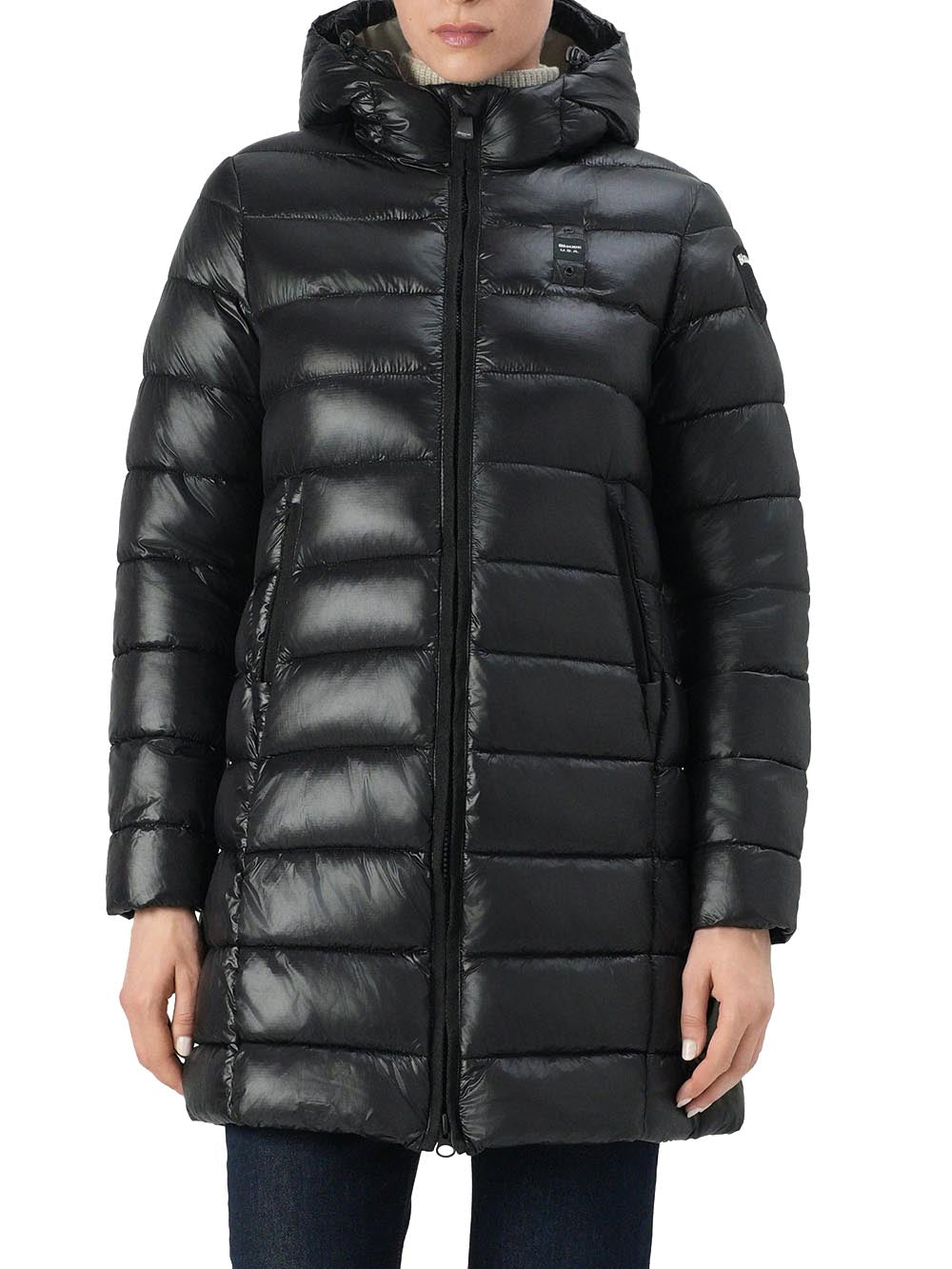 Blauer Giubbotto lungo Donna Mod. BLDK2069 006648 999 Nero