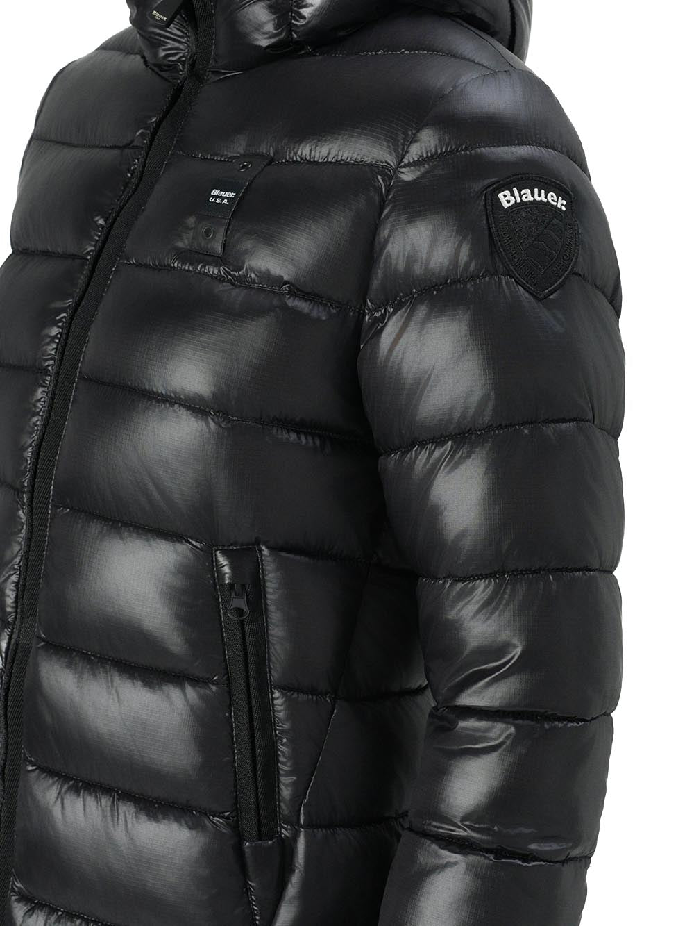 Blauer Giubbotto lungo Donna Mod. BLDK2069 006648 999 Nero