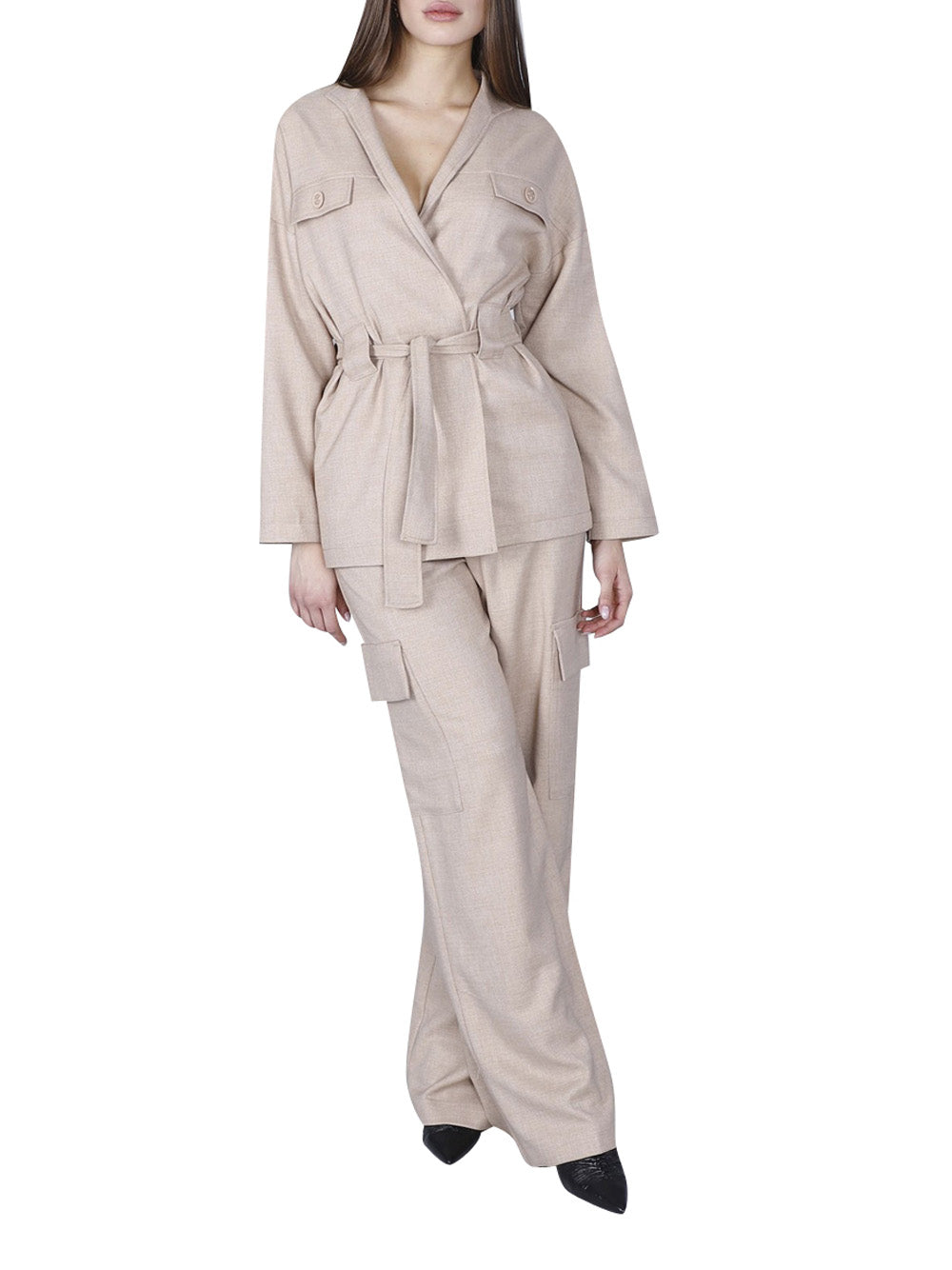 Giacca CafèNoir Kimono da Donna - Beige
