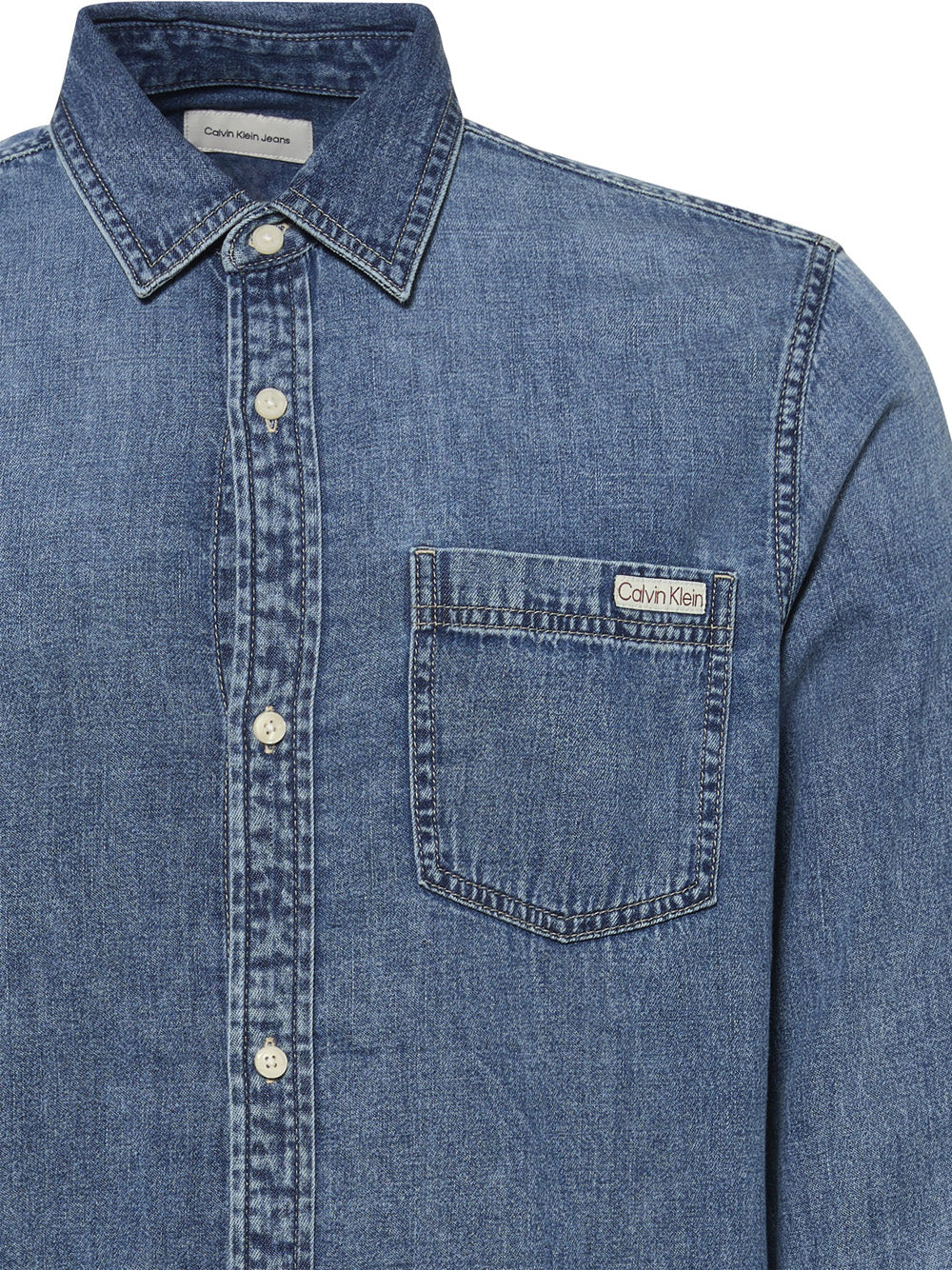 Calvin Klein Calvin Klein Jeans Camicia m/l Uomo Mod. LV040EM774 WHZ DENIM Blu
