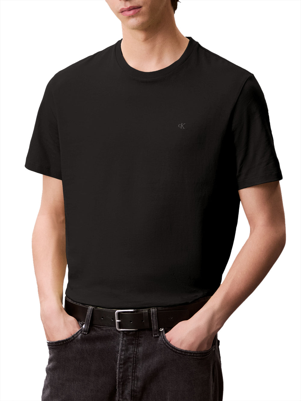 Calvin Klein Calvin Klein Jeans T-shirt Uomo Mod. LV040HM265 BAE BLACK Nero