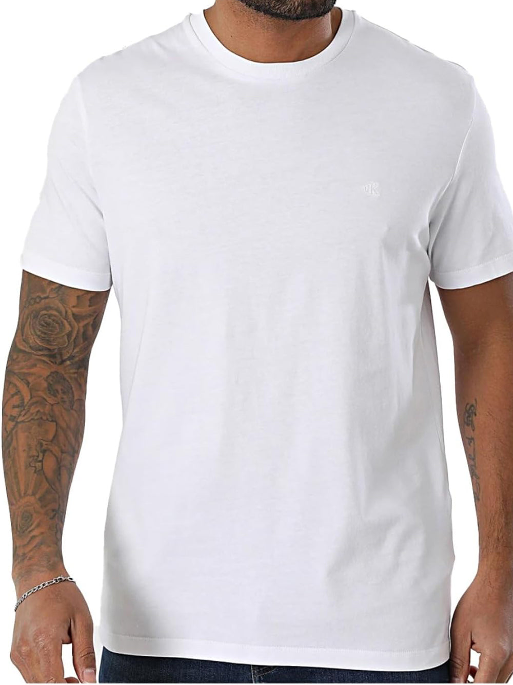 Calvin Klein Calvin Klein Jeans T-shirt Uomo Mod. LV040HM265 YAA Bianco