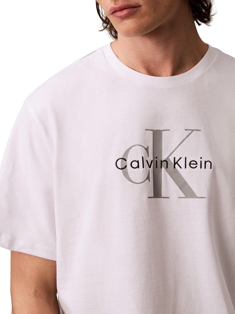 Calvin Klein Calvin Klein Jeans T-shirt Uomo Mod. LV04RB862G YAA Bianco