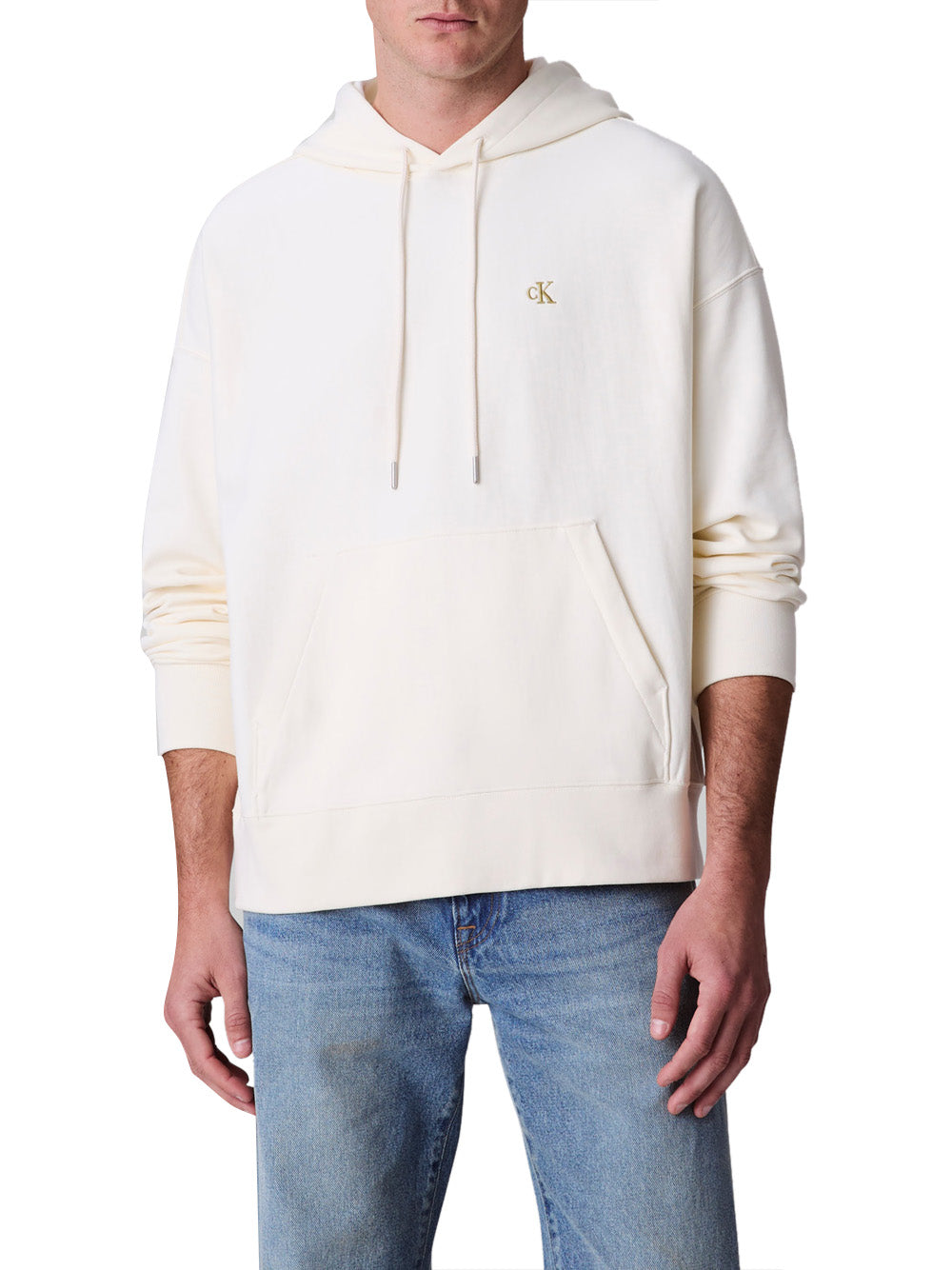 Calvin Klein Calvin Klein Jeans Felpa cappuccio Uomo Mod. LV04RC278G YAS Panna Avorio