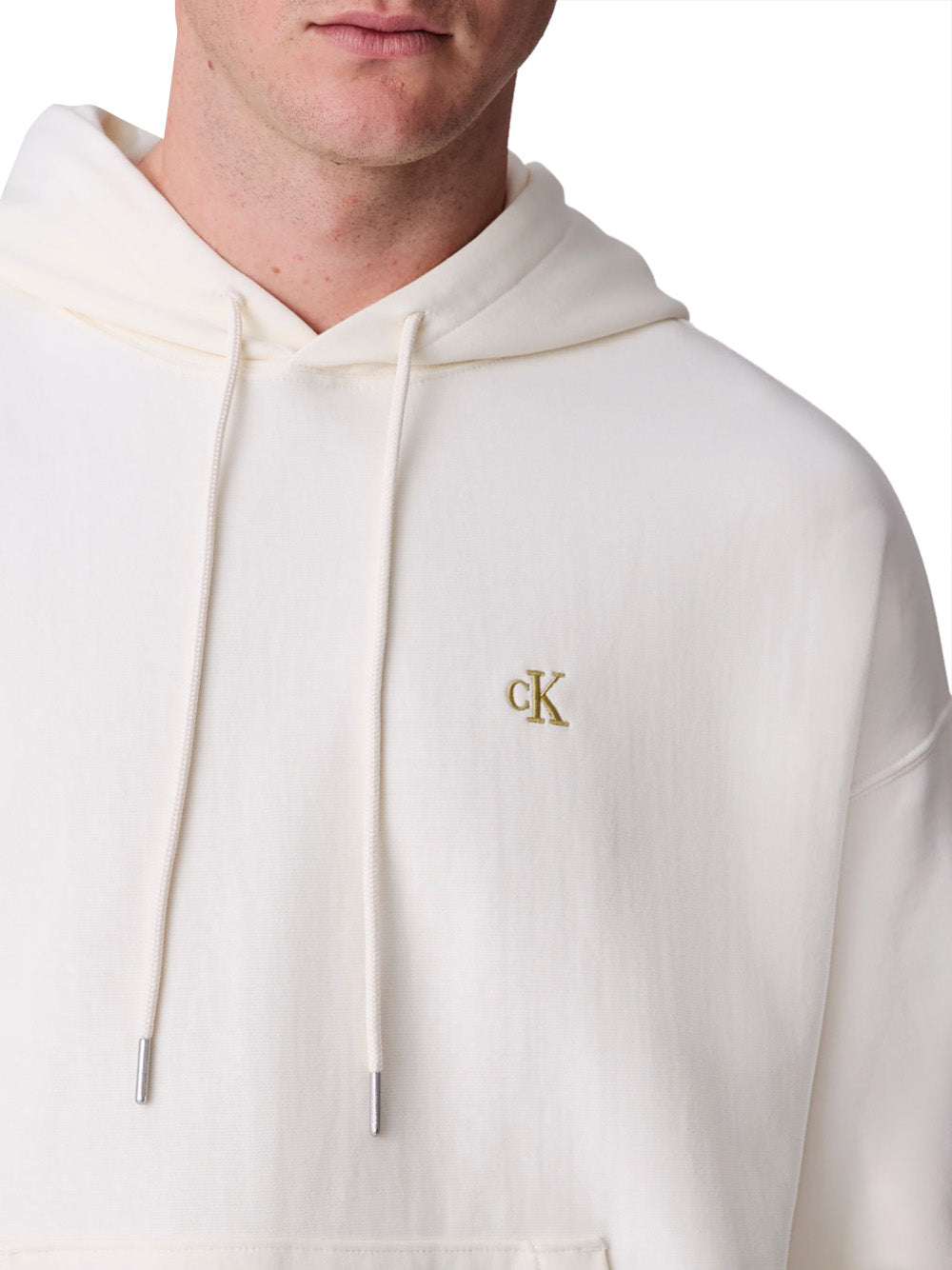 Calvin Klein Calvin Klein Jeans Felpa cappuccio Uomo Mod. LV04RC278G YAS Panna Avorio