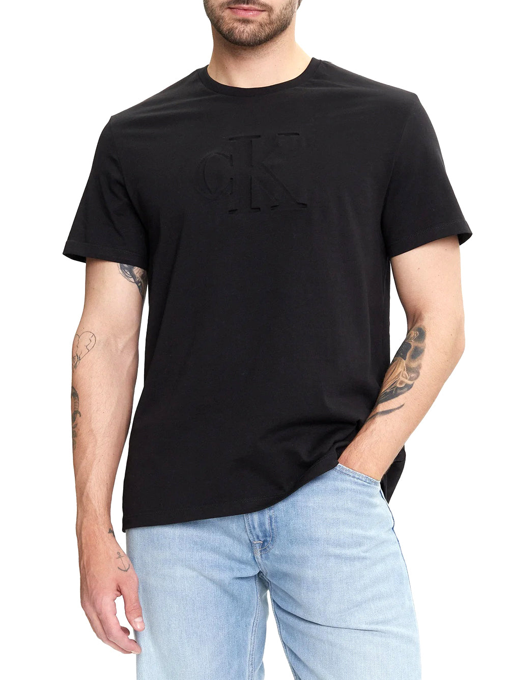 Calvin Klein Calvin Klein Jeans T-shirt Uomo Mod. LV04RC824G UB1 BLACK Nero
