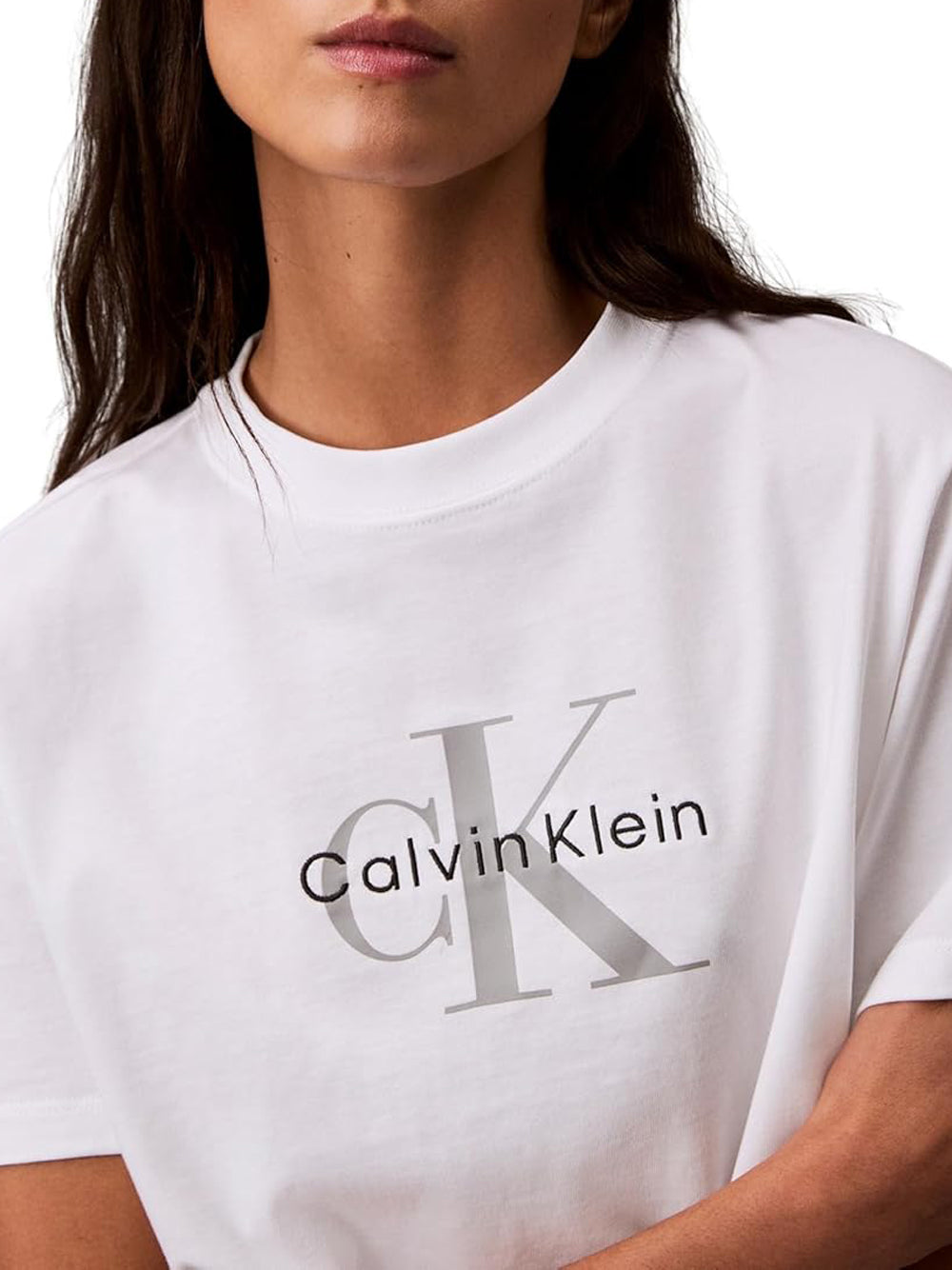 Calvin Klein Calvin Klein Jeans T-shirt Donna Mod. LVO47B865G YAA Bianco