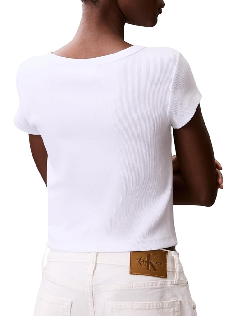 Calvin Klein Calvin Klein Jeans T-shirt Donna Mod. LVO47C200G YAA Bianco