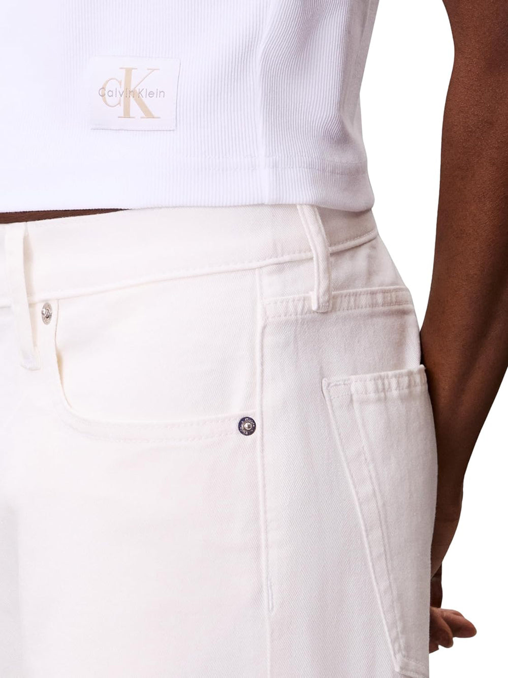 Calvin Klein Calvin Klein Jeans T-shirt Donna Mod. LVO47C200G YAA Bianco